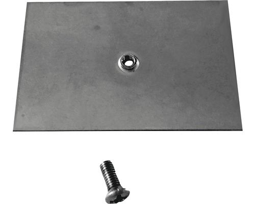 Limbricka DESIGN4BATH till gustavsberg blandare rostfritt 40 mm c/c 8740131 Metallplatta med gänga och skruv
