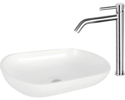 Tvättställ och armatur för badrummet