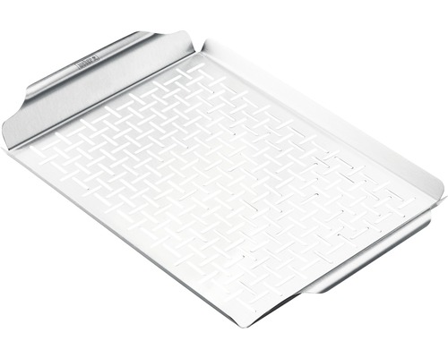 Grillskål av rostfritt stål med perforerad yta