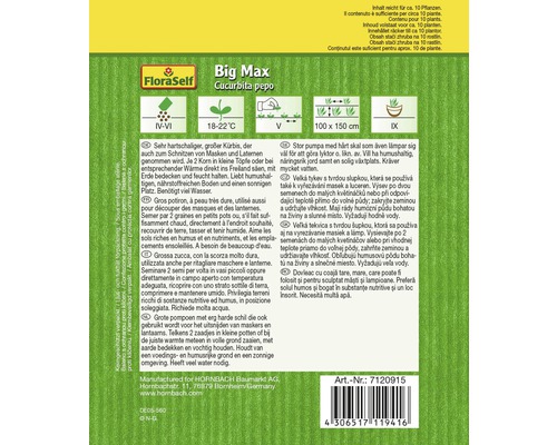 Fröpåse FloraSelf Big Max pumpa