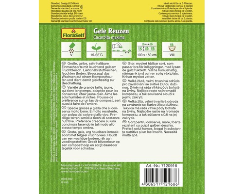 FloraSelf Gele Reuzen pumpafrö förpackning