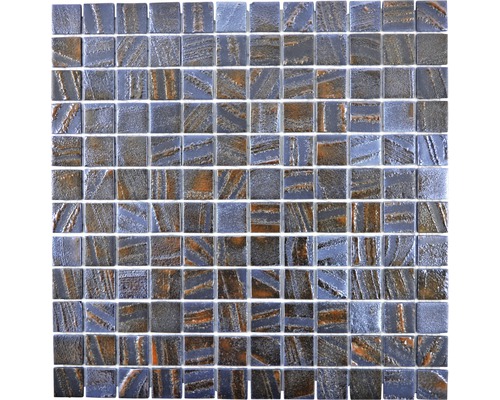 Mosaik glas Tina 07 Quadrat eco 31,5x31,5 cm bronze oxide