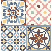 Dekorativa plattor med olika mönster