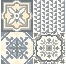 Dekorativ platta med olika mönster