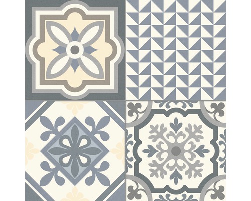 Dekorativ platta med olika mönster