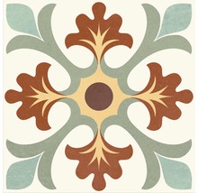 Dekorativ platta med blommönster