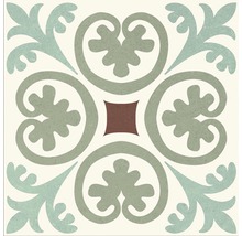 Dekorativ platta med blommönster