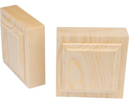 Toppklots obehandlad furu 100x100x20mm 2-pack Toppklots obehandlad furu 100x100x20mm 2-pack