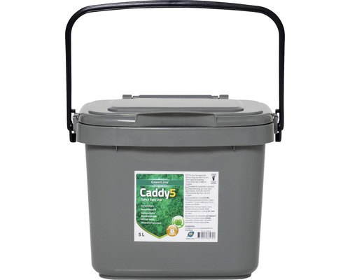 Komposthink GREENLINE 5L med lock grå