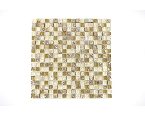 Mosaik natursten XCM M750 brun beige 30 x 30 cm