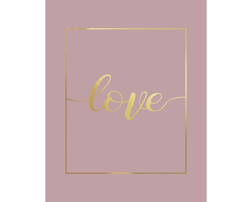 Poster Love Gold 40x50cm Poster Love Gold 40x50cm