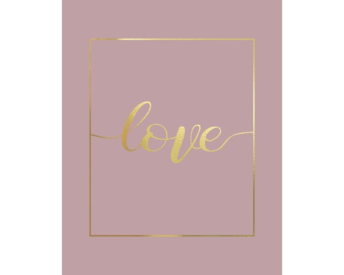 Poster Love Gold 40x50cm