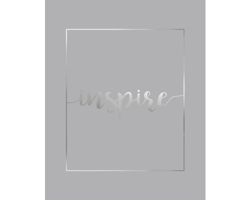 Poster Inspire silver 40x50cm