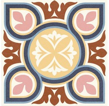 Dekorativ platta med blommönster