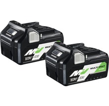 Två HiKoki Multi Volt-batterier 36 volt och 18 volt