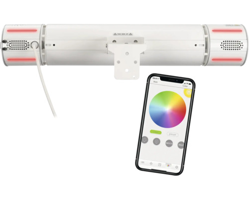 Infraröd värmare med smartphone app kontroll