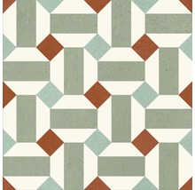 Mönster av kakel med geometrisk design för golvbeläggning