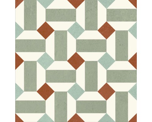 Mönster av kakel med geometrisk design för golvbeläggning