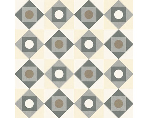 Dekorativ golvplatta med geometriskt mönster