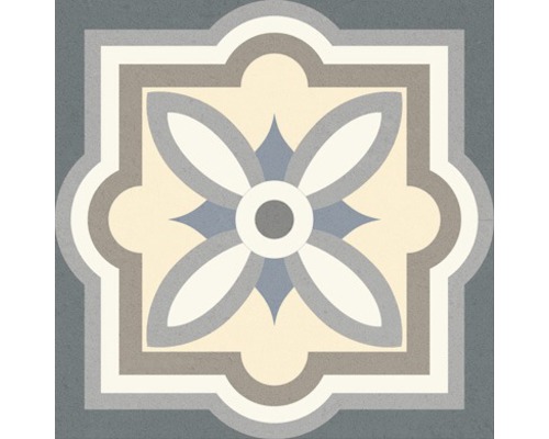 Dekorativ platta med blommönster för vägg- och golvdesign