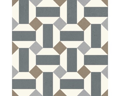 Dekorativ golvplatta med geometriskt mönster