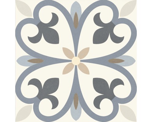 Dekorativ platta med blommönster