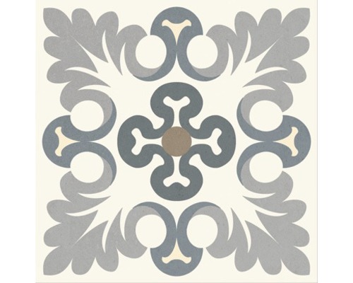 Dekorativ platta med blommönster