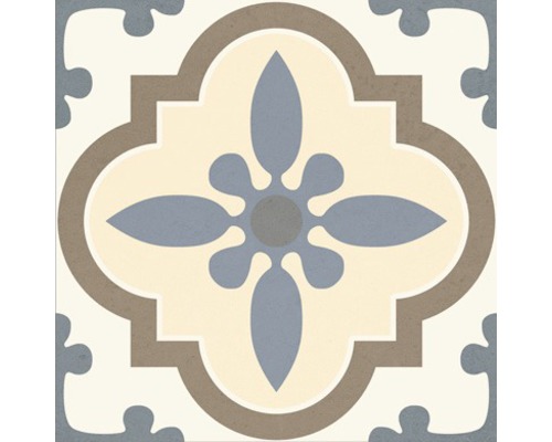 Kakel med blommönster