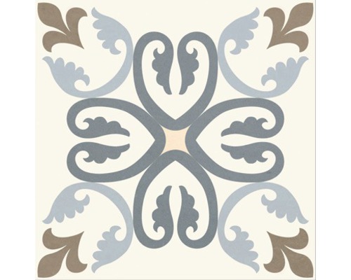 Dekorativ platta med blommönster för vägg och golv