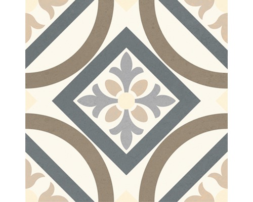 Dekorativ platta med geometriskt mönster