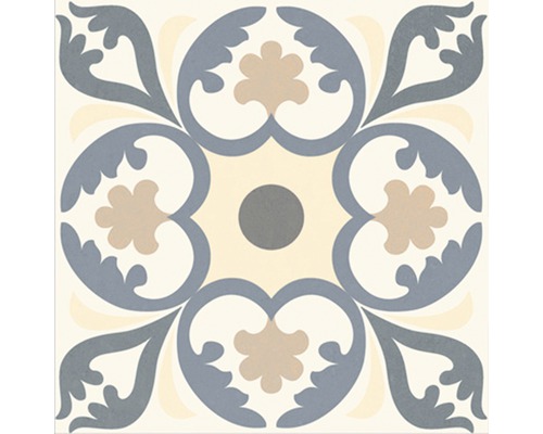 Dekorativ platta med blommönster