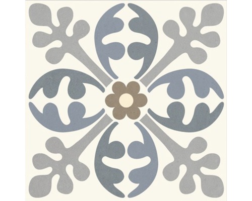 Dekorativ platta med blommönster för väggar och golv