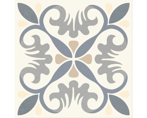 Dekorativ platta med blommönster