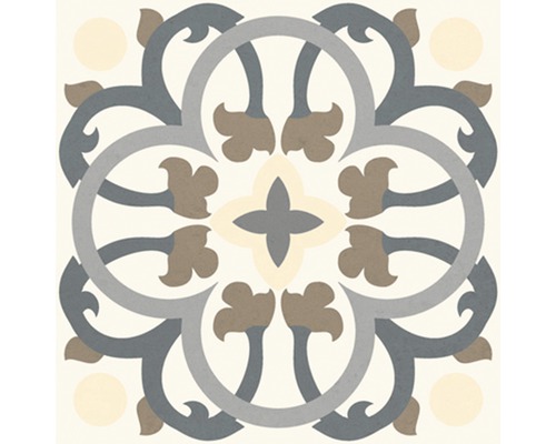 Dekorativ platta med blommönster