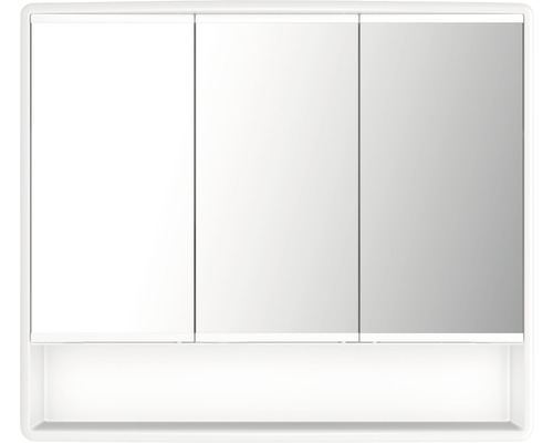 Spegelskåp med tre dörrar och hylla för badrum