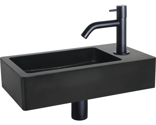 Rektangulär tvättställ med kran för badrum