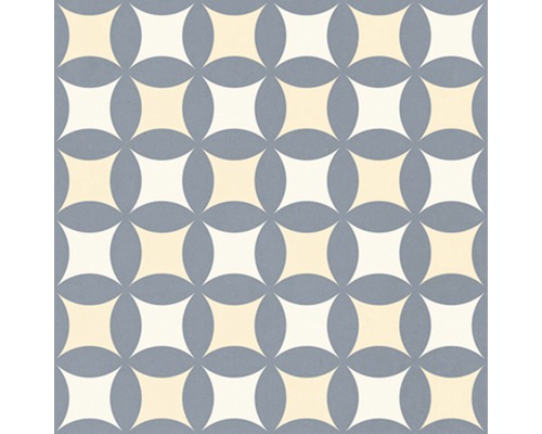 Kakelmönster med kvadrater och cirklar