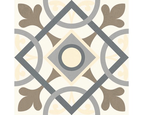 Dekorativ platta med geometriskt mönster