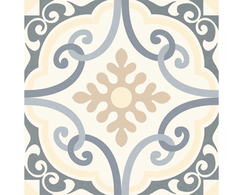 Dekorativ platta med blommönster