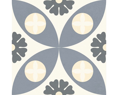 Kakel med blommönster