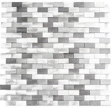 Rektangulär mosaikplatta av metall