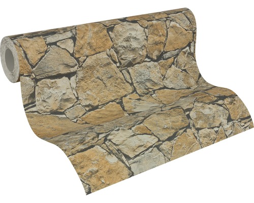 Tapetrulle med stenmönster