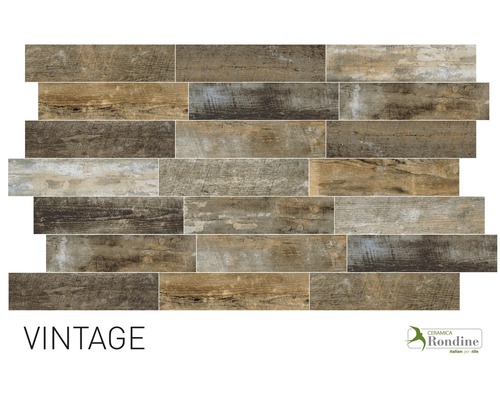 Keramiska plattor i trädesign, vintagestil