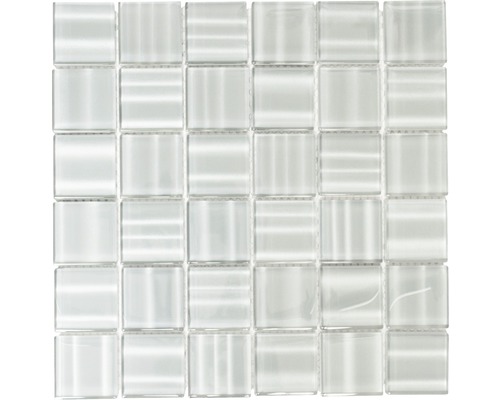 Mosaik glas grå blank 29,8x29,8 cm