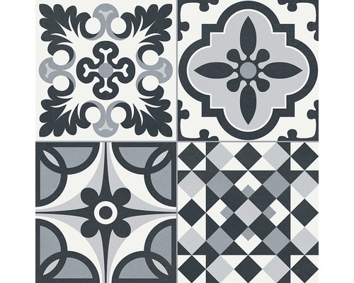 Dekorativa plattor med olika mönster