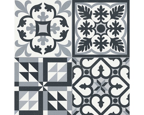 Dekorativa plattor med olika mönster