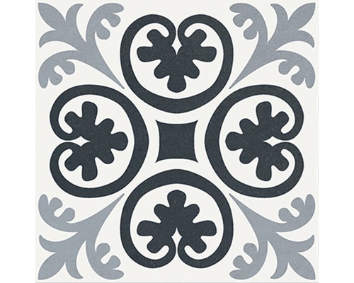 Dekorativ platta med blommönster