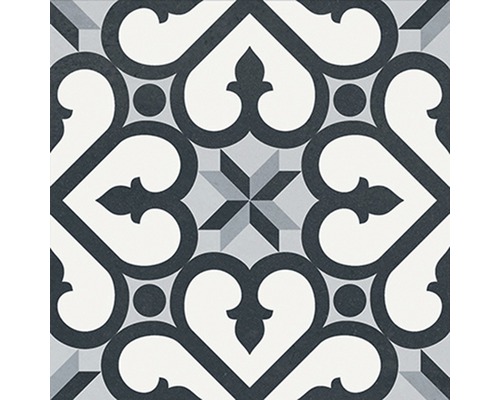 Dekorativ golvplatta med geometriskt mönster