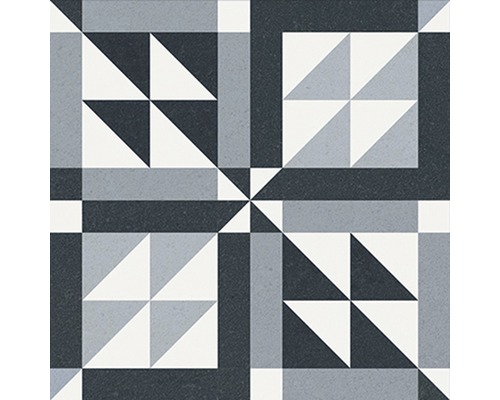 Dekorativ platta med geometriskt mönster