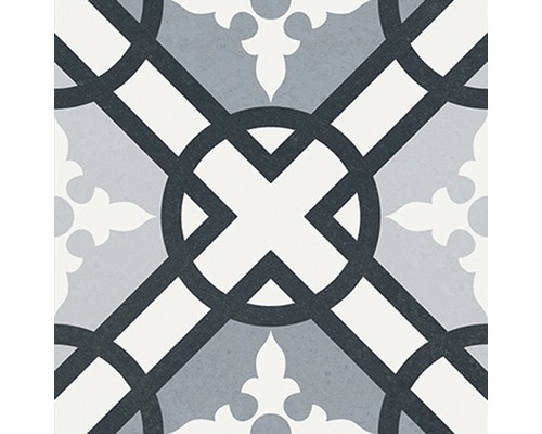 Dekorativ golvplatta med geometriskt mönster